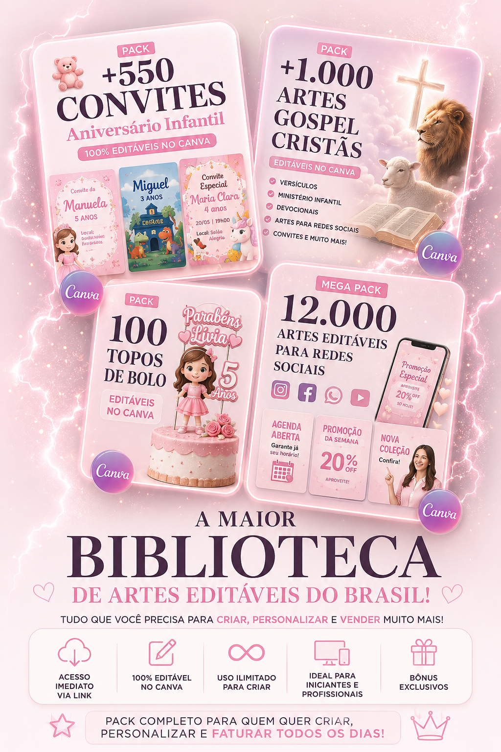 Pack de papelaria personalizada
